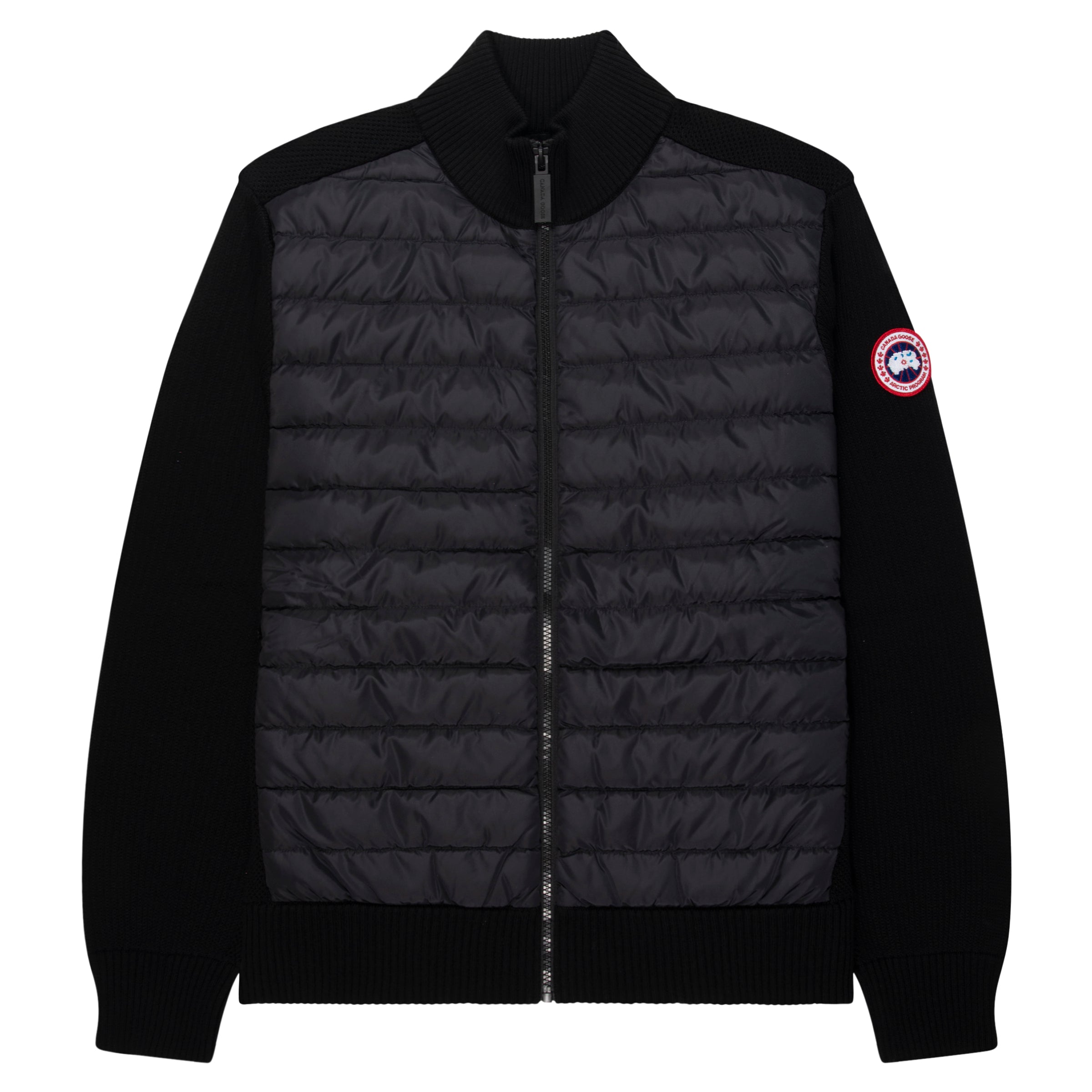 Canada Goose svart Hybridge-stickad jacka