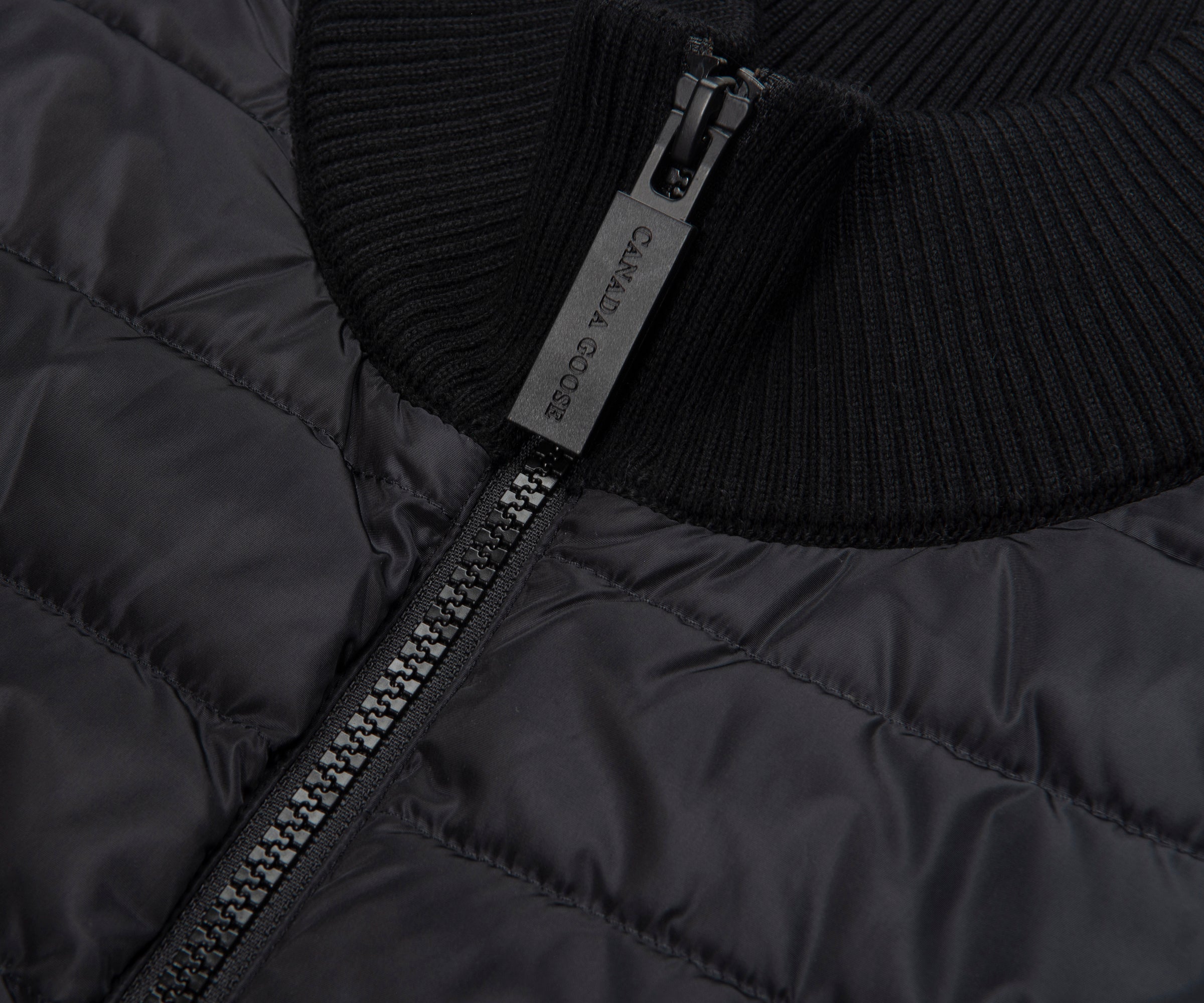 Canada Goose svart Hybridge-stickad jacka